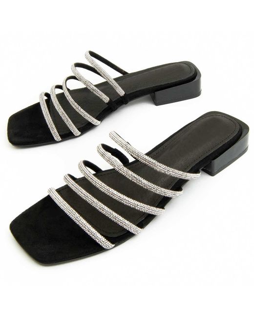 Montevita Black Sandal Sandalo