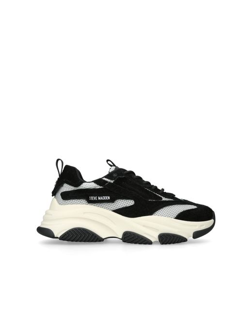 Steve Madden Black Suede Possess Sneakers for men