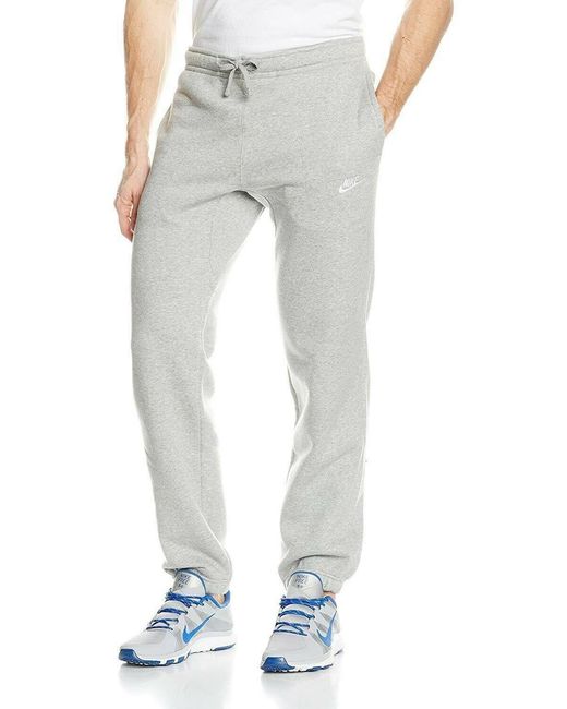 Nike Gray Nsw Club Fleece Joggers Cotton for men