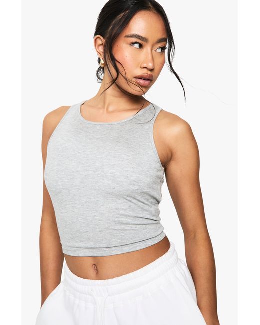 Boohoo White Built