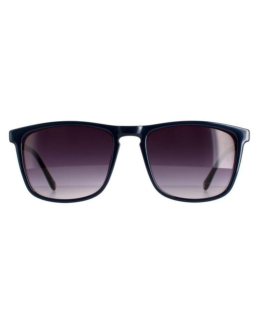 Ted Baker Blue Rectangle Charcoal Tb1535 Marlow Sunglasses for men