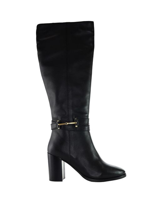 Ted Baker Black Aryna Knee High Boots Leather