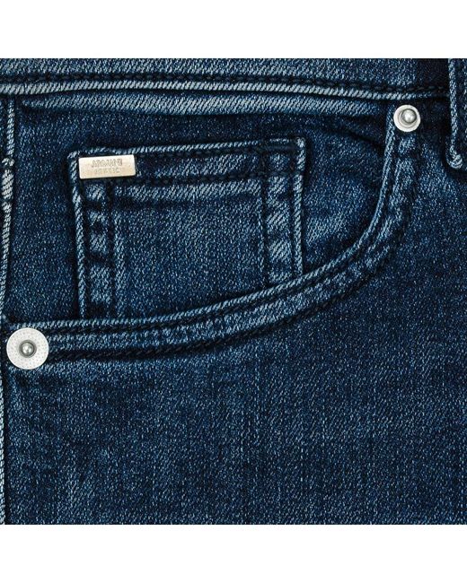 Armani Blue Long Worn Effect Denim Pants 6Y5J90-5D25Z