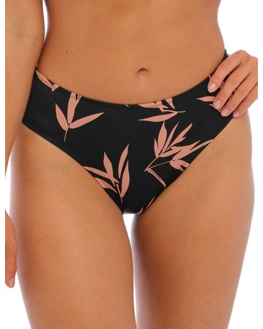 Fantasie Black Luna Bay Mid Rise Bikini Brief