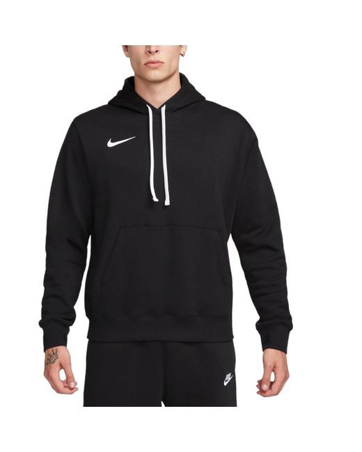 Nike Blue Fleece Hoodie Long Sleeve Swoosh Pullover Soccer Hoody for men