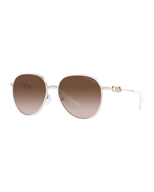 Michael Kors Brown Mk1128J-123313-58 Mk1128J 58 123313 Empire Sunglasses