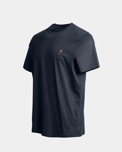 Parajumpers Blue Patch T-Shirt for men