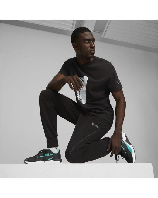 PUMA Black Mercedes-Amg Petronas Motorsport Sweatpants for men