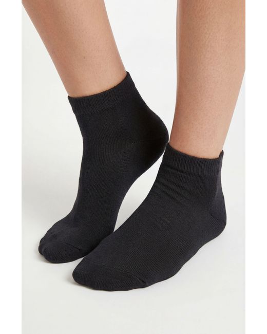 Boohoo Black Trainer Socks 5 Pack