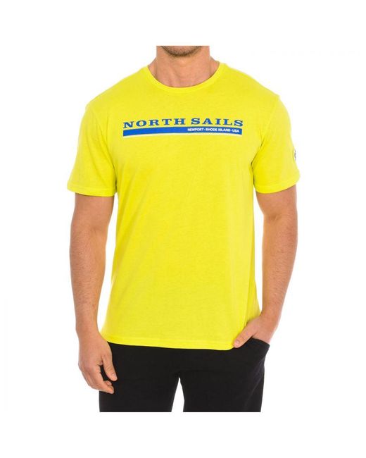 North Sails T-shirt Korte Mouw 9024040 Man in het Yellow voor heren