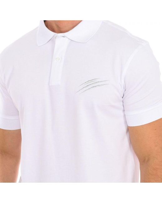 Philipp Plein White Pips504 Short-Sleeved Polo Shirt for men