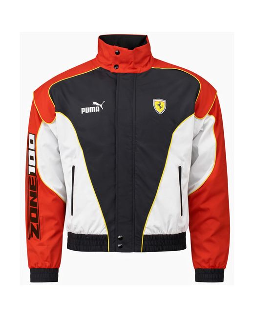 PUMA Multicolor Ferrari Race X June Ambrose Jacket Cotton for men