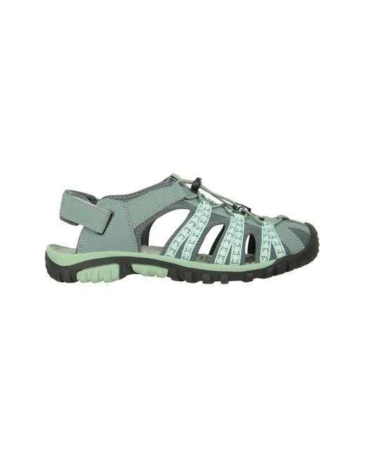 Mountain Warehouse Green 'Trek' Shandal Eva Midsole Slip On Summer Beach Sandals