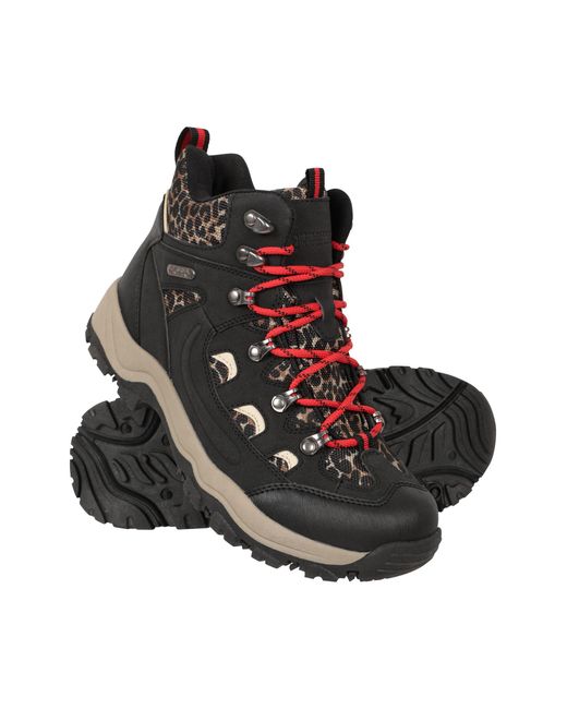 Mountain Warehouse Blue 'Adventurer' Printed Waterproof Boots Eva Footbed Outdoors Hiking Trekking Shoes