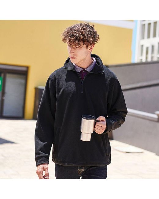 Regatta Blue Thor Overhead Anti-Pill Fleece Top for men