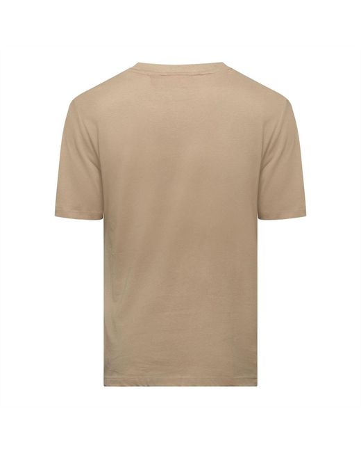 HUGO Natural Logo Print T Shirt for men