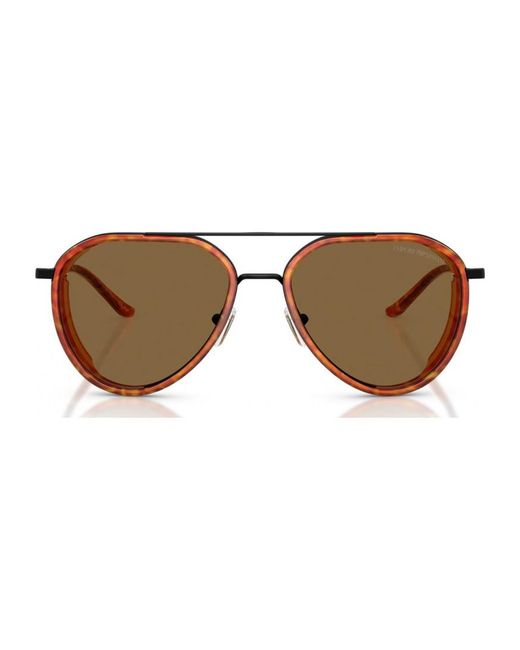 Emporio Armani Brown Ea2163 56 3001Or Sunglasses for men