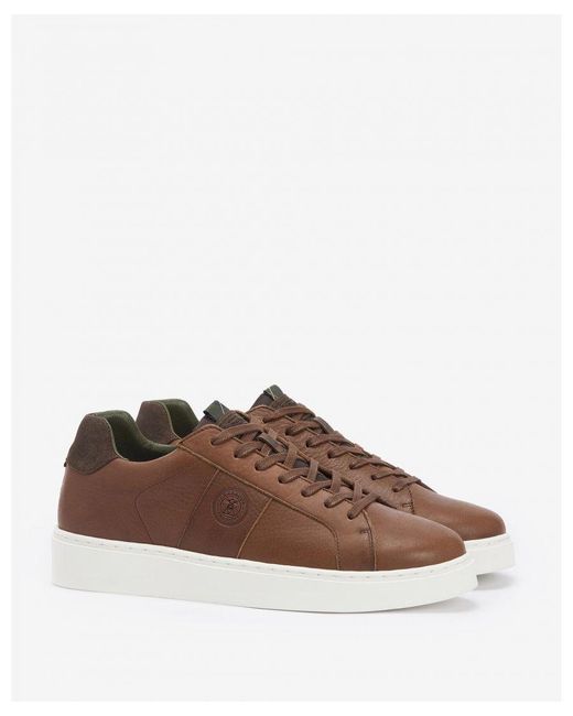 Barbour Brown Ponting Trainers for men