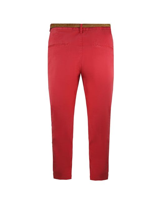 Scotch & Soda Red Stuart Chinos Cotton for men