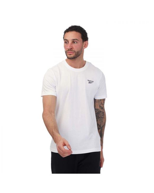Reebok White Identity Classics T-Shirt for men