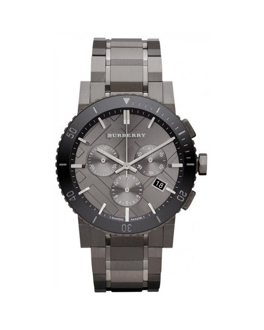 Burberry Bu9381 Herenhorloge The City Chronograaf in het Gray voor heren