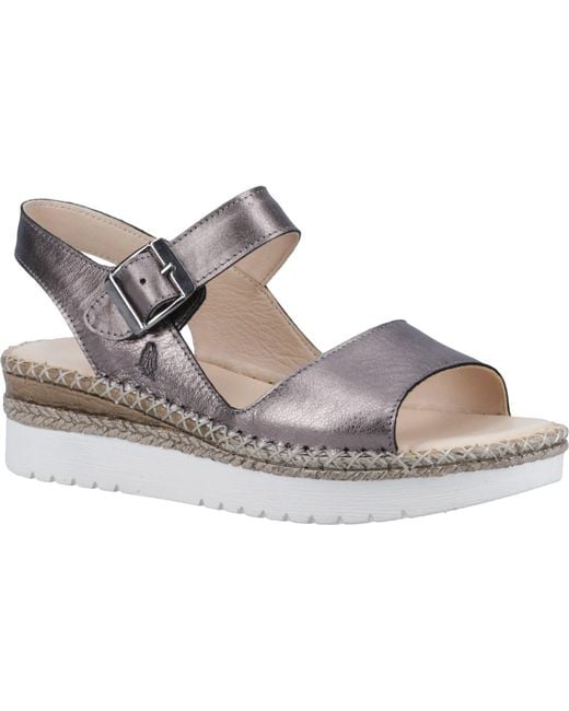 Hush Puppies Gray Stacey Sandal Ladies Summer