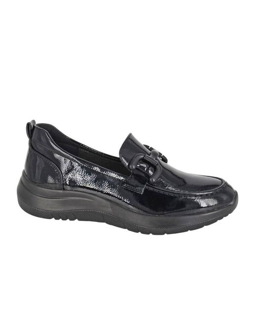 Cipriata Black Flor Saddle Loafers