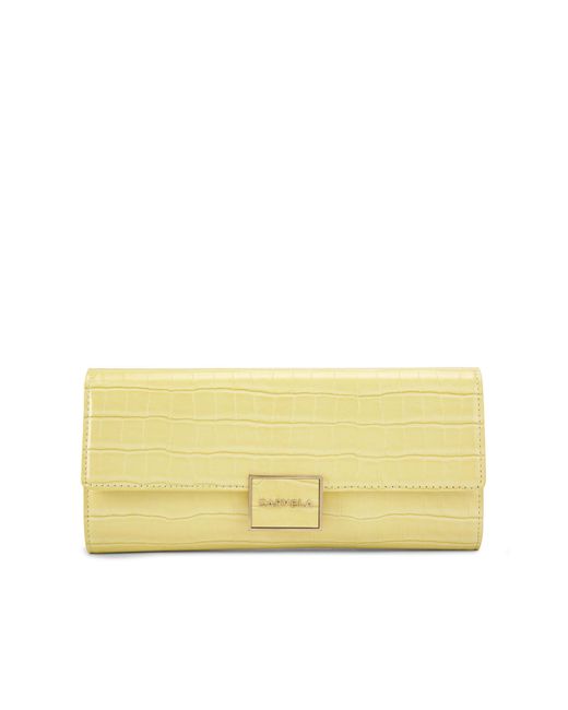 Carvela Kurt Geiger Yellow Jessica Clutch Bag