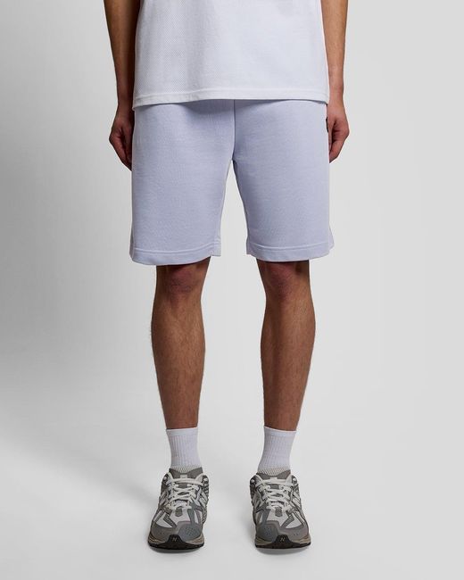 Lyle & Scott White Cotton Sweat Shorts
