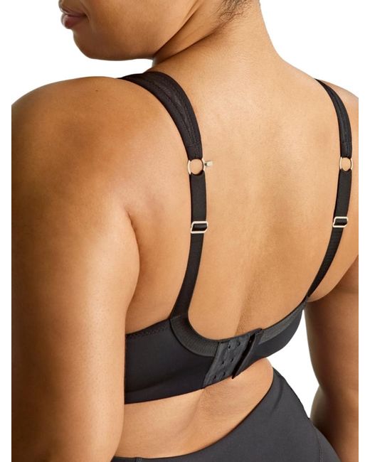 Panache Black Wired Racerback Sports Bra