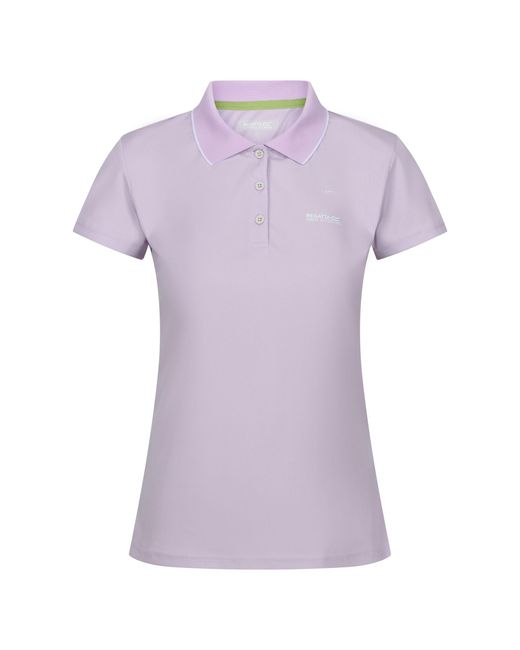Regatta Purple Ladies Maverick V Polo Shirt Frost)