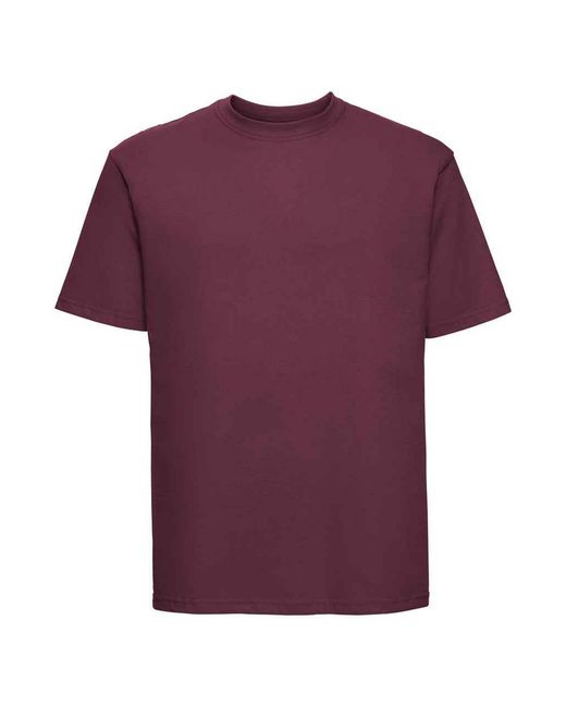 Russell Purple Ringspun Cotton Classic T-Shirt for men
