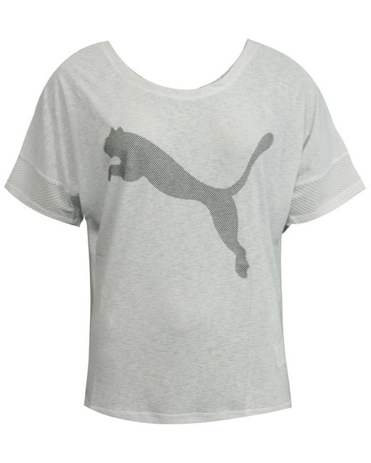 PUMA Gray Loose T-Shirt Textile