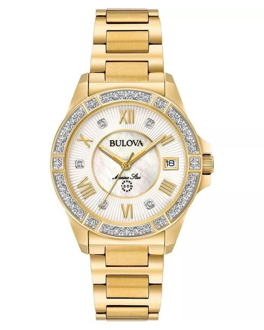 Bulova Metallic Marine Star Watch 98R235 Stainless Steel