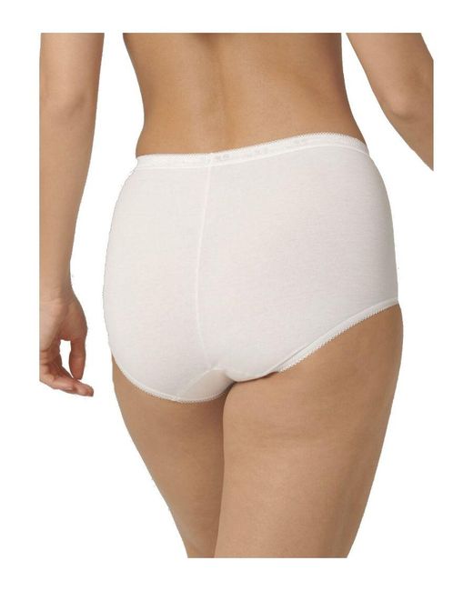 Sloggi White Basic+ Maxi 3 Pack Briefs