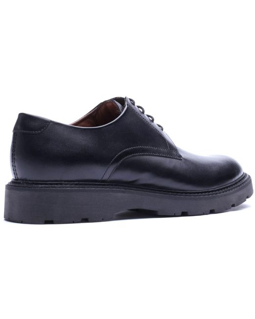 Base London Blue Vector Leather Lace-Up Shoes for men