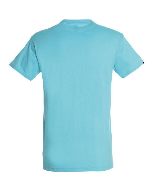 Sol's Blue Regent Short Sleeve T-Shirt (Aqua) for men
