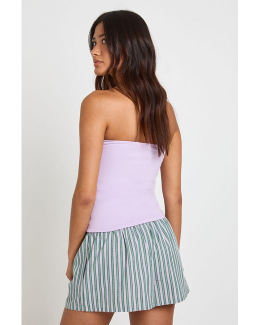 Boohoo Purple Bandeau Top