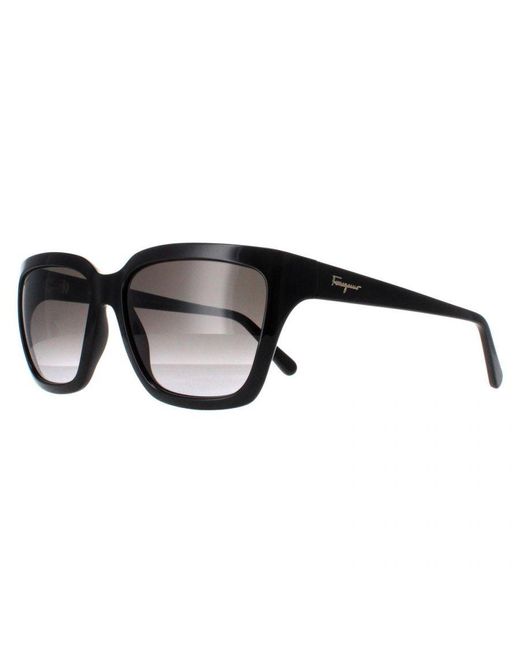 Ferragamo Black Square Gradient Sf1018S