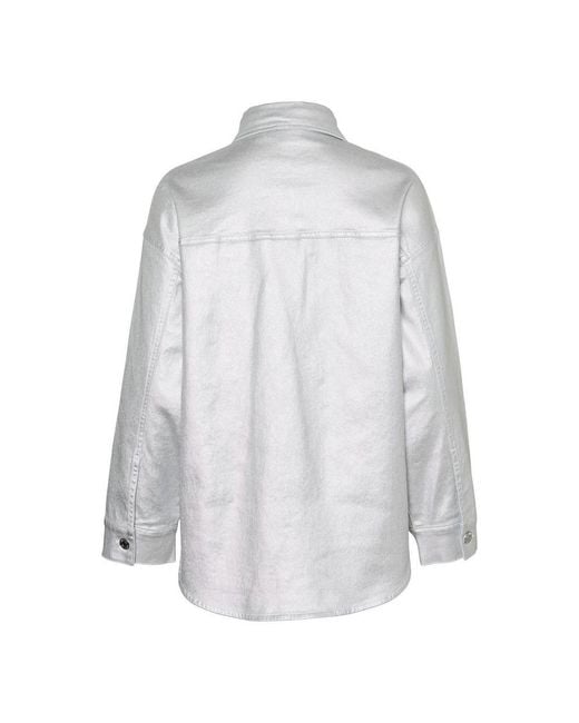Vero Moda Blue Ladies Riva Drop Shoulder Oversized Shirt