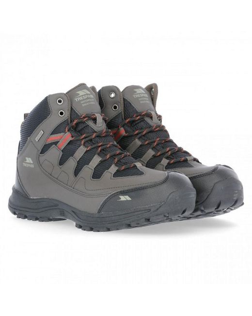 Trespass Gray Finley Waterproof Walking Boots for men