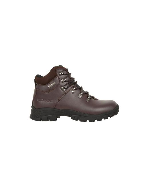 Mountain Warehouse Brown Ladies Latitude Ii Extreme Leather Waterproof Walking Boots (Dark)