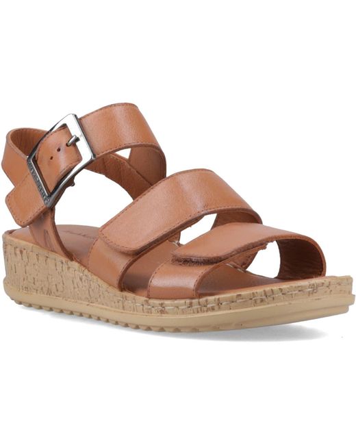 Hush Puppies Brown Eliana Sandal Leather Sandals