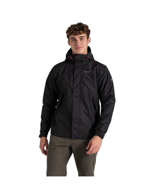 Craghoppers Black Ossus Waterproof Jacket for men