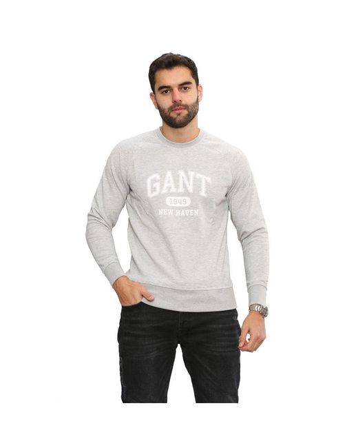 Gant Gray Casual Sweatshirt for men