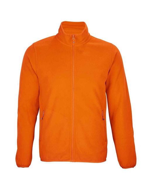 Sol's Orange Factor Recycled Fleece Jacket for men