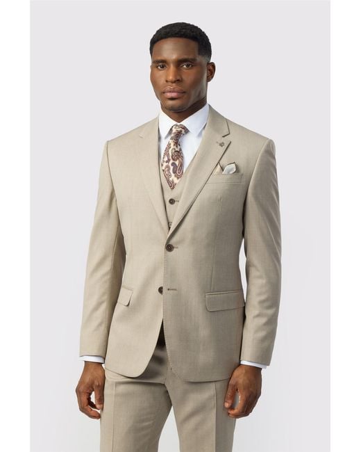 Ted Baker Natural Single Breasted Two Button Tailored Suit Jacket for men