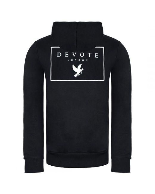 Devote London Black Dove Hoodie for men