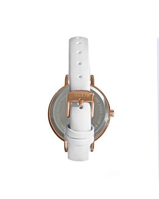 Crayo Metallic Dot Strap Watch