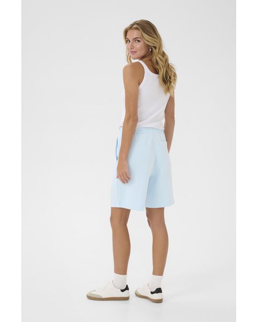 Kaffe Short Regular Fit in het White